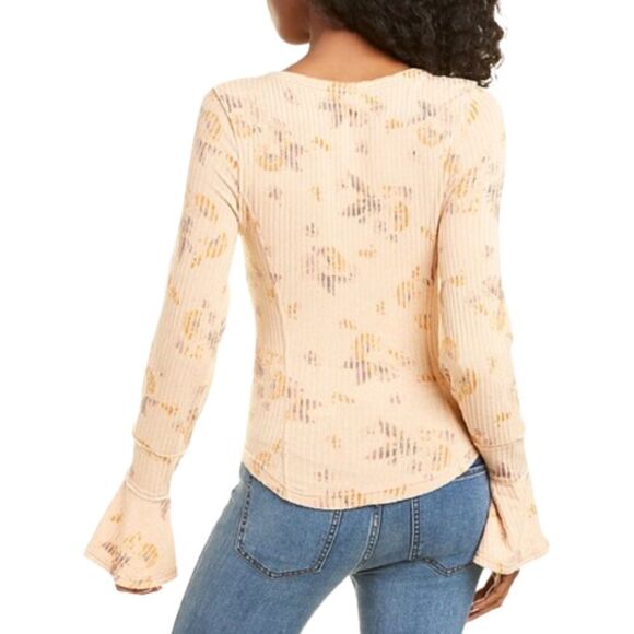 Free PEOPLE Layer Me Henley Top Size XS - Picture 5 of 9